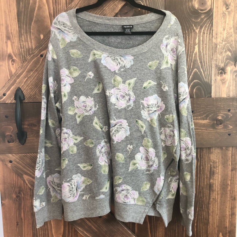 Torrid Floral Sweatshirt